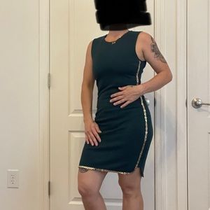 Giani Bini Green and Gold Dress